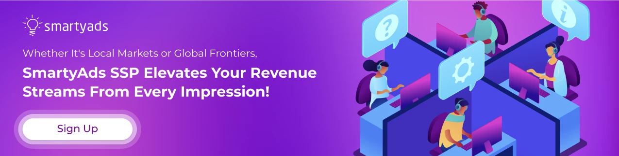 Sign up for SmartyAds SSP