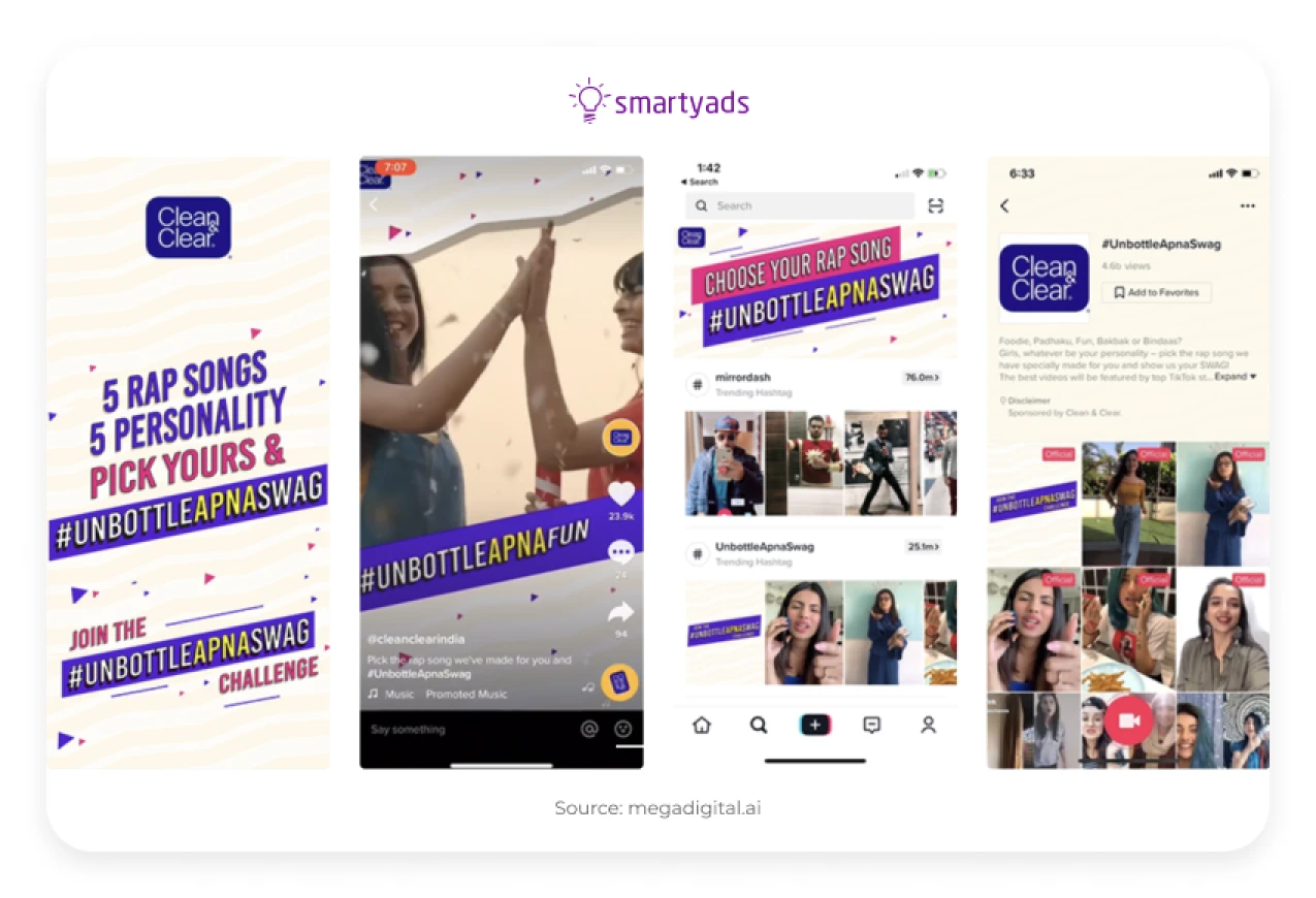 example of native ad tiktok
