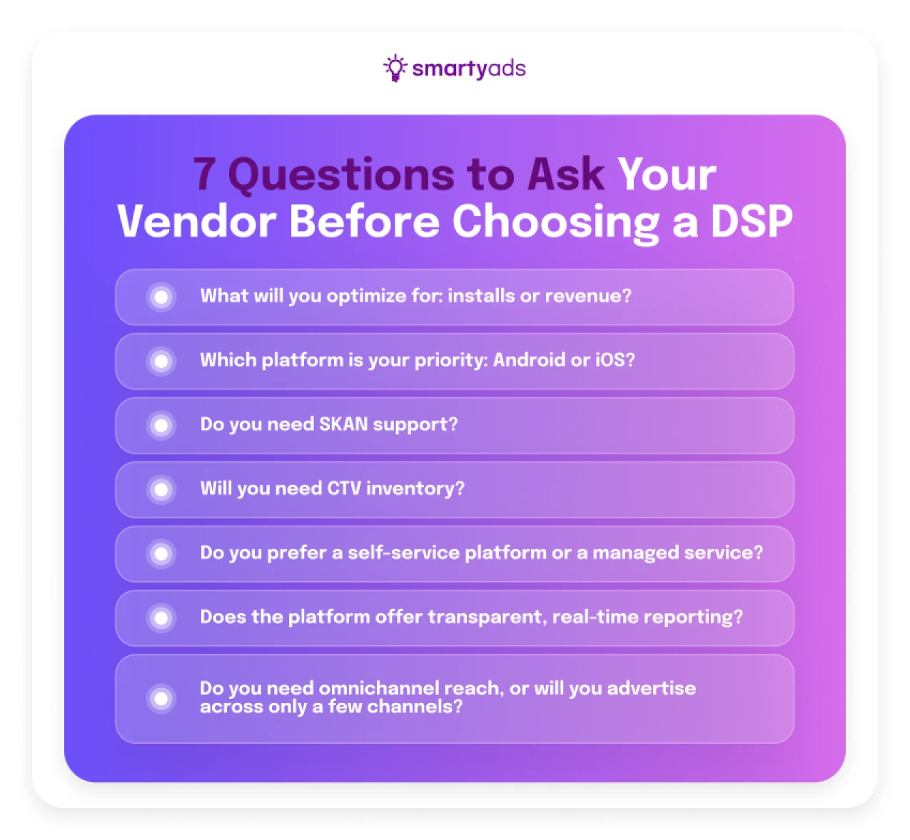 how to choose mobile dsp